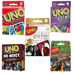 
Genuine Mattel UNO playing cards show no mercy tabletop game multiplayer interactive UNO playing card red classic