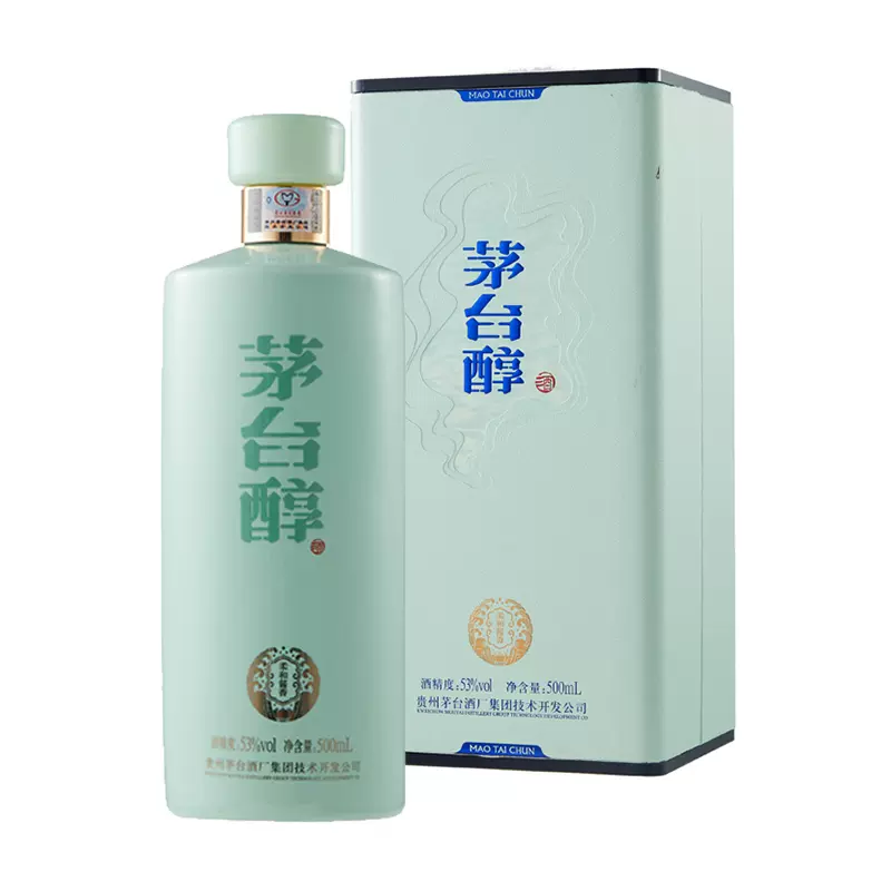 53度茅台醇柔和酱香白酒（天青）500ml/瓶-Taobao