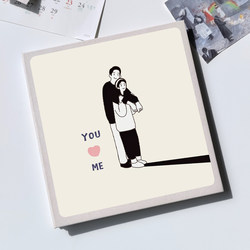 Couple Photo Album, Love Memory Album, Large-Capacity DIY Handbook Photo Album, Self-Adhesive Laminated Photo Album, Handmade Gift