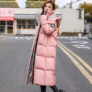 
Branded winter warm casual women's down jacket with temperament and lengthened over-the-knee jacket for cold protection and versatile commuting style