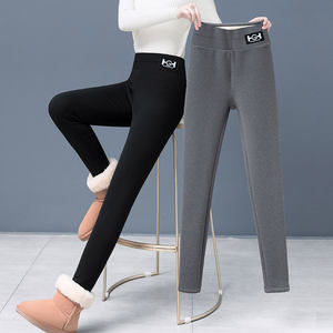 
Lamb velvet women's autumn and winter 2022 new velvet thickened elastic leggings warm pants for outer wear plus velvet