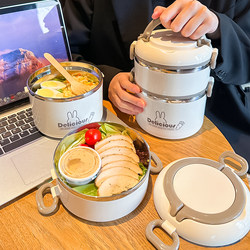 Insulated Lunch Box for Office Workers 2025 New Multi-Layer Student Lunch Box Insulated Bowl Large Capacity Box Stainless Steel Lunch Box