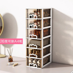 Dressing Table Office Desk Plastic Storage Rack Box Cabinet Drawer-Type Cosmetics Transparent Large-Capacity Storage Box