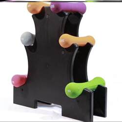 Indoor Yoga Multi-Functional Rack for Girls, Compact Home Fitness Equipment Storage Rack, Kettlebell Rack, Small Weight Dumbbell Rack