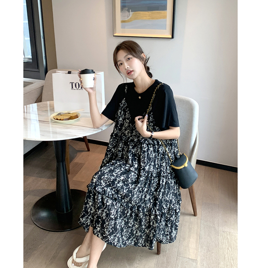 slim fit dress slacks Summer Fashion Maternity Dress - Patchwork Elegant Clothes
