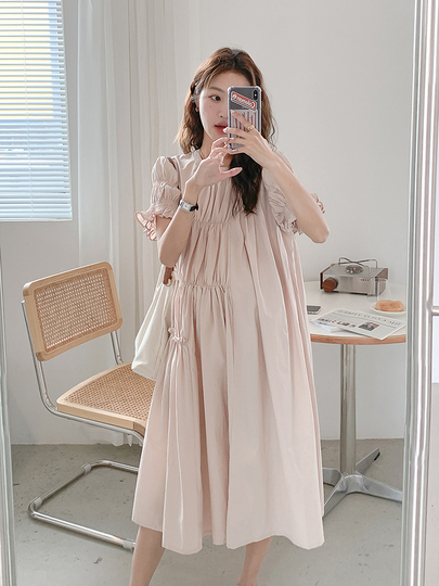 maternity dress korean fashion Maternity Dresses 1018 Autumn Winter Korean Fashion Velvet A Line Slim Dress for Pregnant Women from Dhgate Maternity Dresses