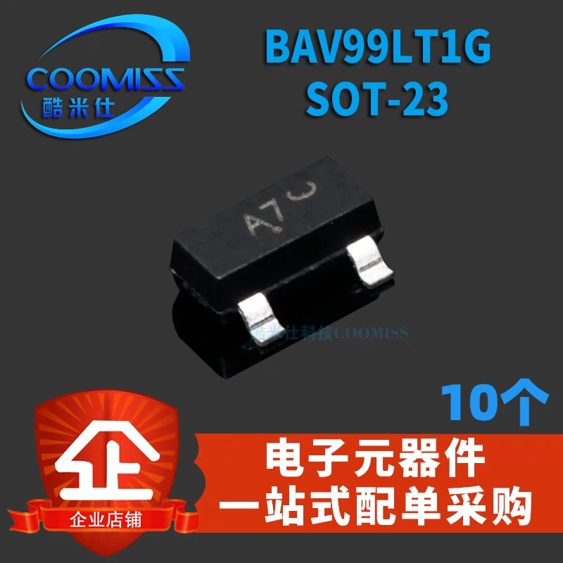 BAV99LT1G SOT23 100V/215mA 1 cặp diode chuyển mạch nối tiếp BAV99