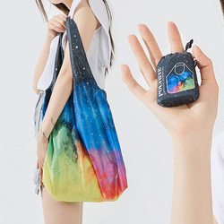 Mini Foldable Portable Ultra-Light Eco-Friendly Shopping Bag Large Capacity Storage Shoulder Tote Outdoor Camping Skin Bag