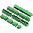 3.81 khối thiết bị đầu cuối 2EDG plug-in pcb Phoenix thiết bị đầu cuối bảng mạch cắm 3.81 mét cong thẳng pin màu xanh lá cây