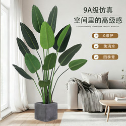 Nordic Traveler's Banana Artificial Plant Potted Indoor Decoration ins Large Fake Green Plants Floor-Standing Bonsai Living Room Ornaments