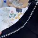 
10cm white moonlight hand-sewn rhinestone DIY jewelry accessories AZ768