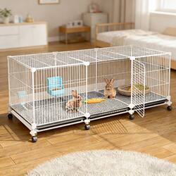 Rabbit Cage, Guinea Pig Cage, Encrypted Rabbit Cage, Squirrel Cage, Chicken Cage, Extra-Large Rabbit Cage, Large Household Rabbit Cage