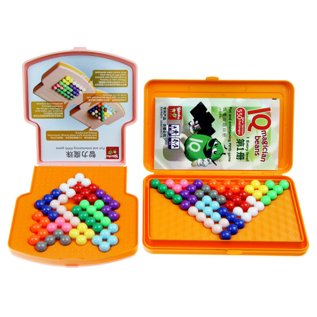 Nibobo 2 boxes of smart pyramid intellectual magic bead puzzle toy logic thinking early education intellectual development
