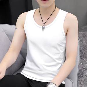 
Modal pure cotton men's vest men's sleeveless hurdle sports sweat-absorbing cotton white inner wear summer solid color sweatshirt
