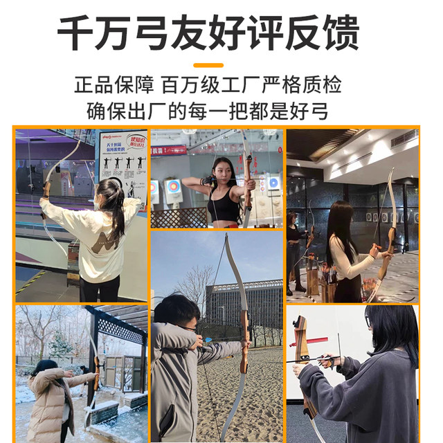 Introductory competitive bow and arrow adult recurve bow outdoor ...