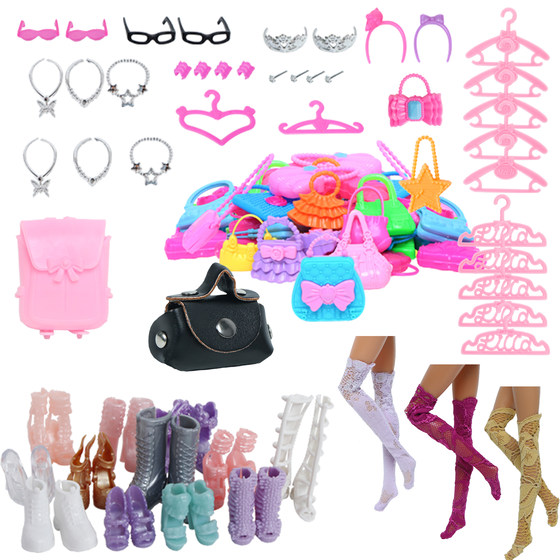 
Beacon Doll Clothes 30CM Doll Accessories Handmade Bags Shoes Crown Necklace Glasses Decorative Leather Bags Stockings Fashion