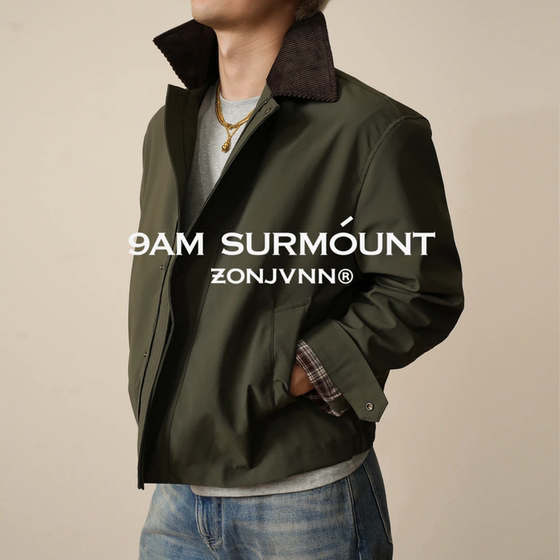 
Work style collar stitching contrasting color men's jacket autumn and winter new American retro distressed tops high quality
