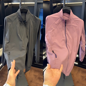 
Spring Jacket New Stand Collar Breathable Mesh Splicing Jacket Men's Thin Outdoor Sports and Leisure Outer Top