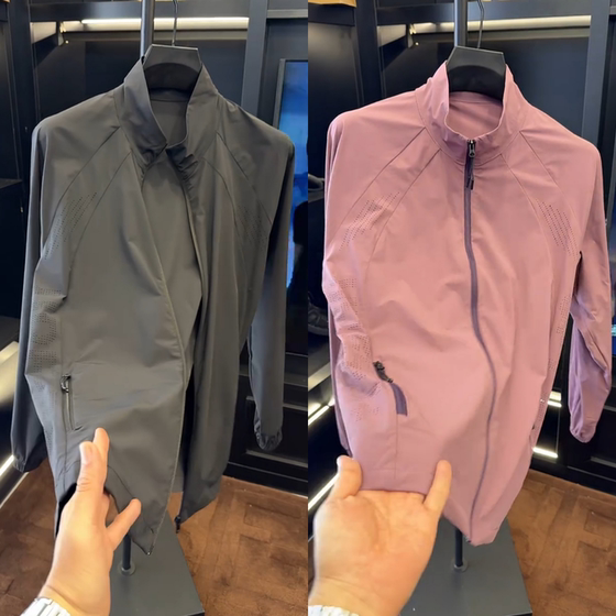 
Spring Jacket New Stand Collar Breathable Mesh Splicing Jacket Men's Thin Outdoor Sports and Leisure Outer Top