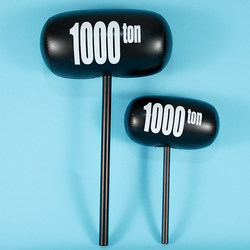 Inflatable Hammer Toy Balloon Hammer Extra Large Punishment Interactive Air-Pounding Hammer Thousand-Ton Hammer Inflatable Mace Hammer