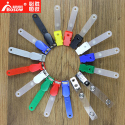 Id Card Holder Badge Clip Employee Badge Holder Work Id Card Clip Badge Easy-Pull Clip Work Badge Id Card Clip
