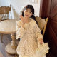Gentle purple pink floral cotton linen shirt sweet lace lace doll collar lantern sleeve doll shirt age-reducing top