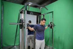 Large Smith Machine Imported from the United States, Squat Rack, Pull-Up Assist Machine, Foldable and Compact