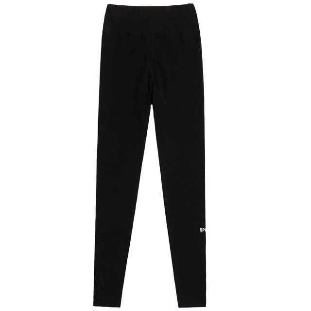 Black Stretch Leggings For Women, Spring Thin Cotton High Waist 