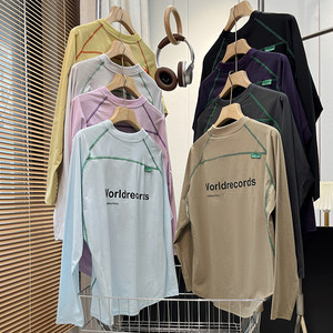 
Order from major factory! Outdoor functional quick-drying, moisture-absorbing and breathable letter-printed long-sleeved sports T-shirt for men and women