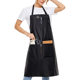 
Cross-border Amazon waterproof and oil-proof halter apron for kitchen, aquatic products, car wash, outdoor gardening work clothes with printed logo