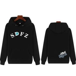 Hunan Normal University Secondary School Sdfz Pullover Sweatshirt with Hood, Class Uniform, Group Uniform, Unisex, Party Wear, Printed Logo, Autumn and Winter Style