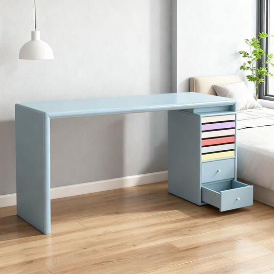 
Dopamine solid wood desk home bedroom computer table simple modern office desk writing table student study table