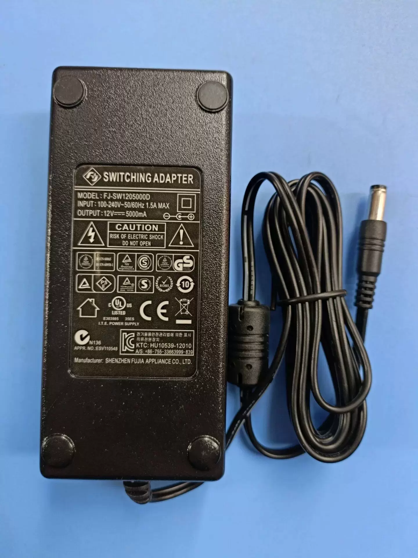 原装福佳12v5000ma电源适配器一体机电脑安防监控主机显示器12v5a