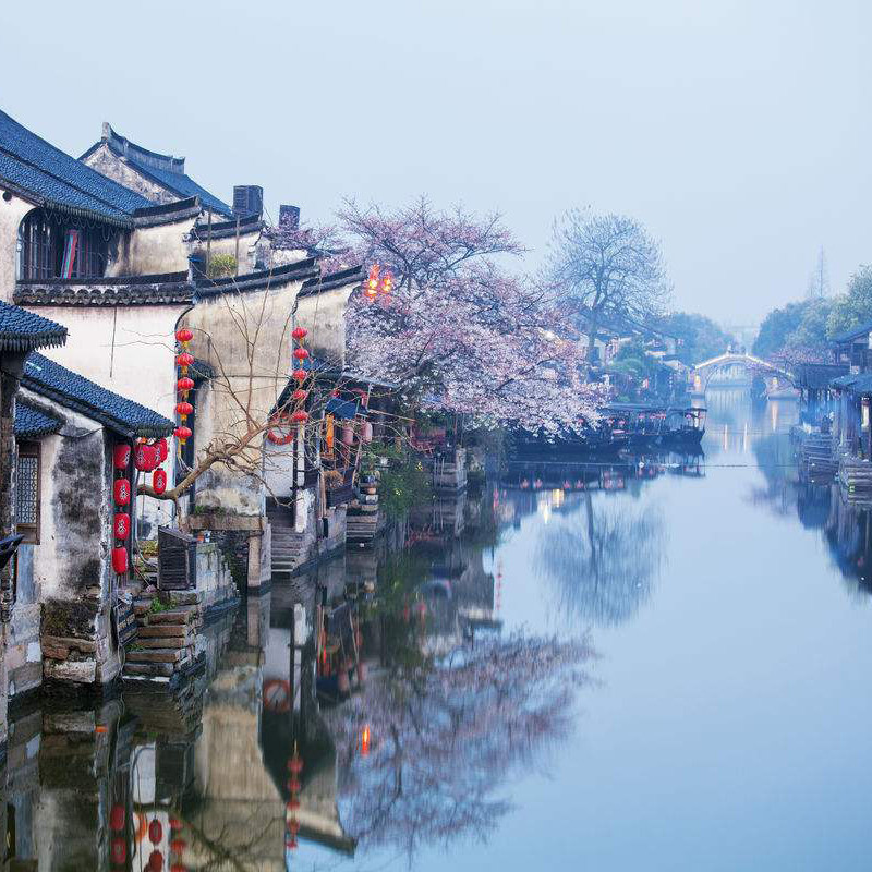 20人团杭州往返苏州+乌镇+西塘2天1晚纯玩拙政园 寒山寺 5星0自费