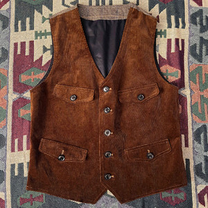 
New corduroy American retro Ame Kaji casual vest vest heavy hunting jacket vest men