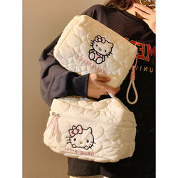 Sanrio Cute Portable Cosmetic Bag for Women, Large Capacity Toiletries and Skin Care Product Storage Bag, 2025 New Model