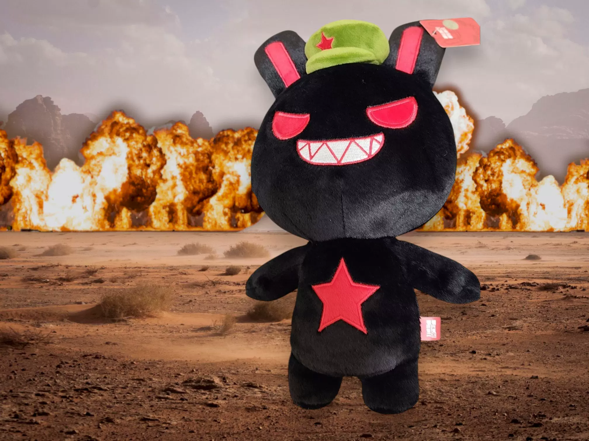 那兔新品外焦兔公仔外交兔毛绒玩具赤兔玩偶腹黑兔娃娃种花家人偶