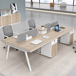 Chengdu Staff Desk and Chair Combination 4 Four 6 People Simple Office Furniture Computer Desk Screen Employee Deck