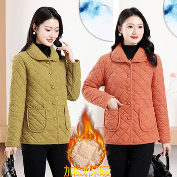 Cotton coat casual warm plus velvet winter fashionable and comfortable
