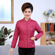 Middle-aged and elderly mothers wear small cotton jackets with large size women's short cotton jackets and thin down cotton inner liner for women
