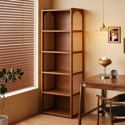 Bookshelf Integrated with Wall-Mounted Floor-Standing Multi-Layer Storage Rack for Books and Toys, Storage Cabinet for Students and Home Display