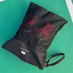 Four-Compartment Professional Sports Shoe Bag, Fully Ventilated Mesh, Moisture-Proof, Odor-Proof, Original Portable Badminton Shoe Bag