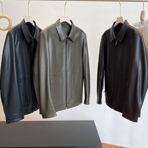 Thousand yuan + level! Soft and fleshy! Foreign trade men's clothing factory tail goods washing leather clothes autumn imitation leather jacket jacket