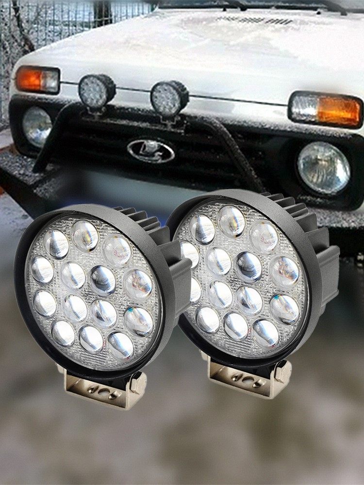 Lamphig 42W LED ルーフキャリア スポットライト - 12V オフロードライト