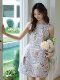 French jacquard vest skirt for women sweet high waist dress high-end small dress for women with golden style summer 2899
