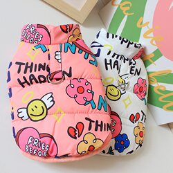 Pet Clothes Dog Autumn and Winter Clothes Teddy Panda Thickened Warm Cotton Clothes Winter Colorful Cotton Vests and Vests