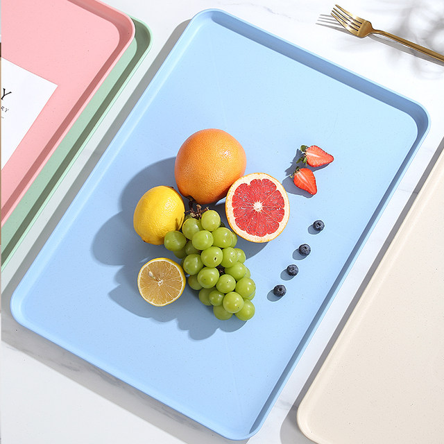 Wheat straw oversized tray household pet flower pot bottom tray plastic ...
