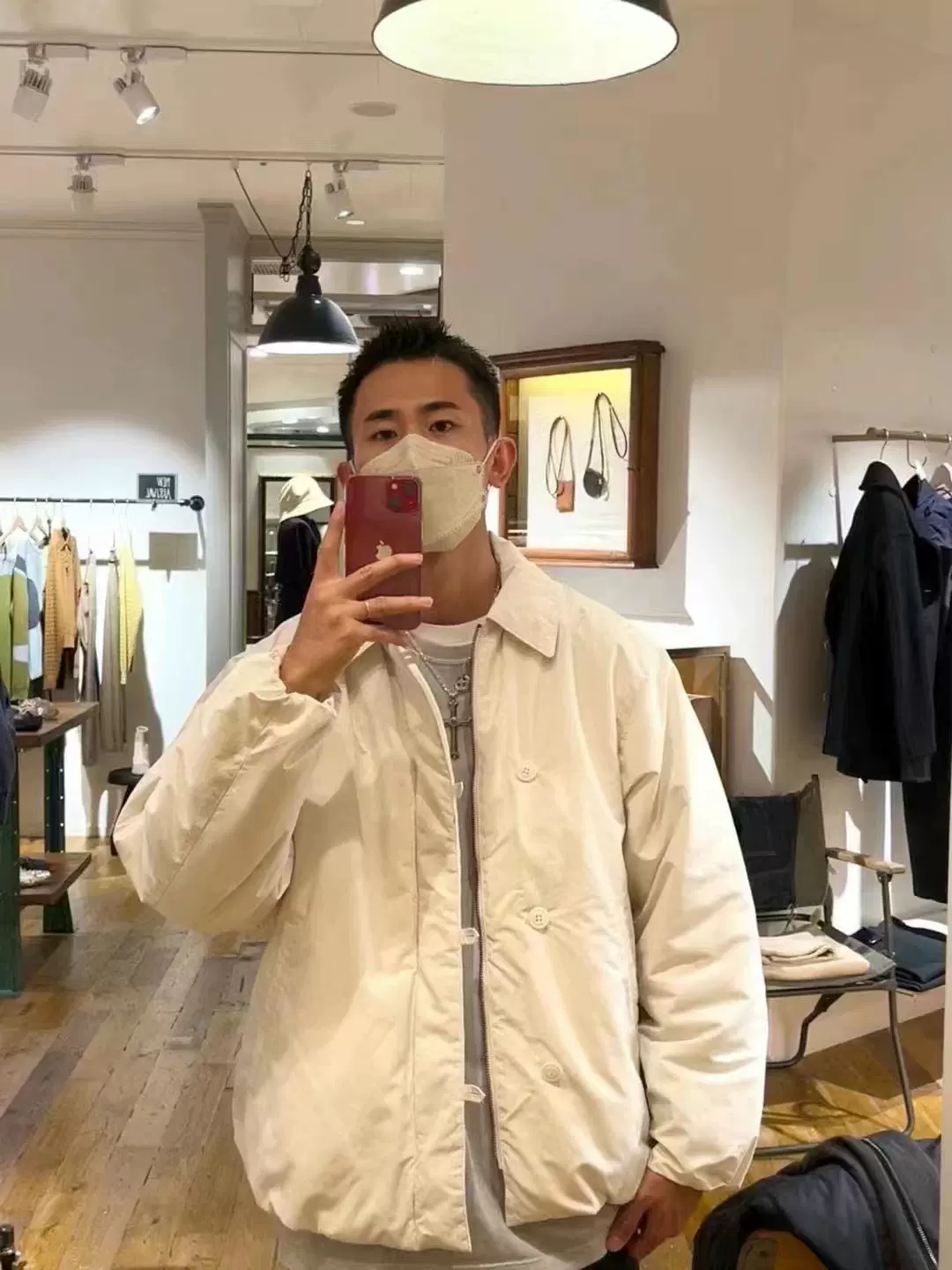 现货STEVEN ALAN PE DARUMA EX WTR JACKET法式军装棉服夹克22AW-Taobao