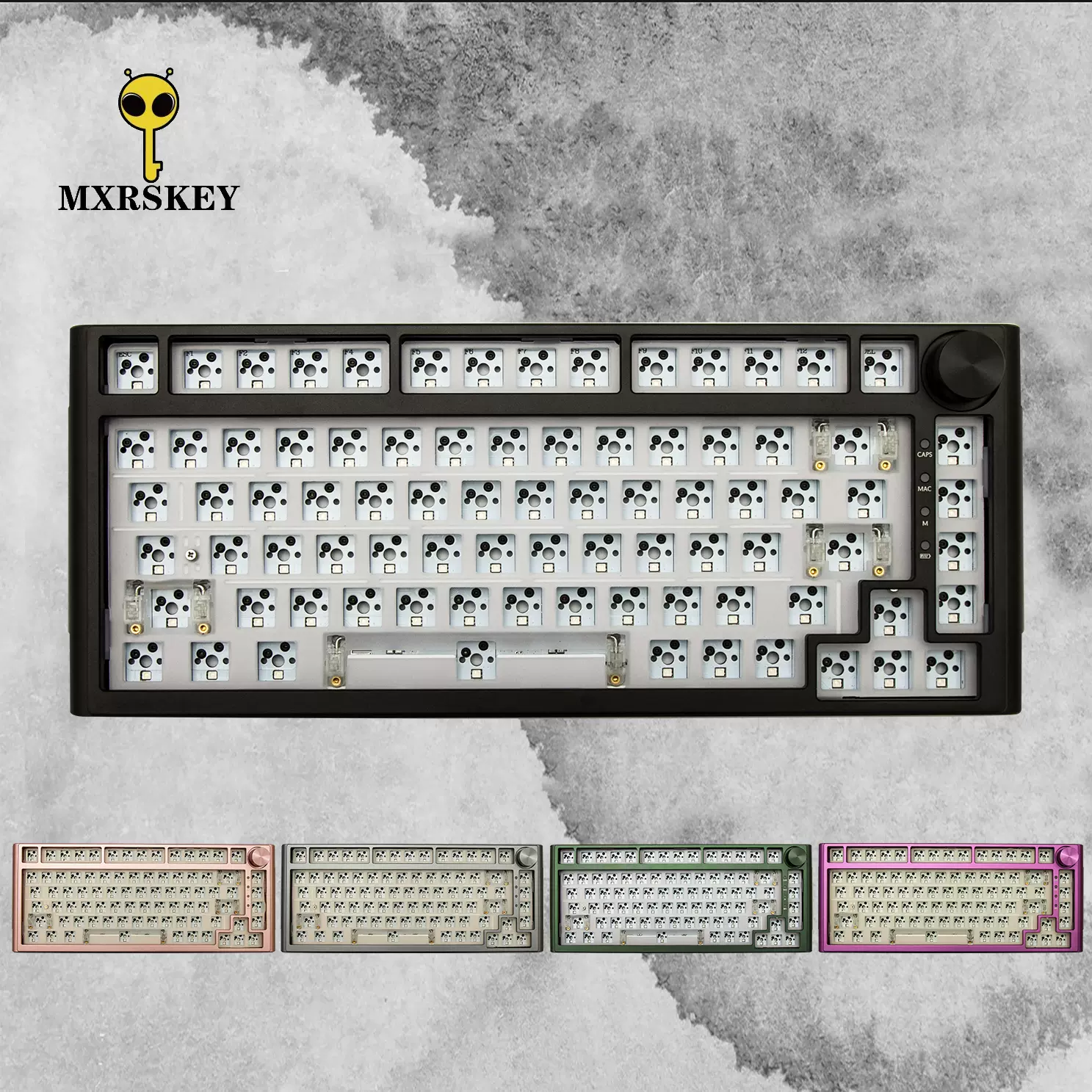 MXRSKEY火星之钥CK820机械键盘套件RGB蓝牙2.4g无线三模铝坨坨75% - Taobao