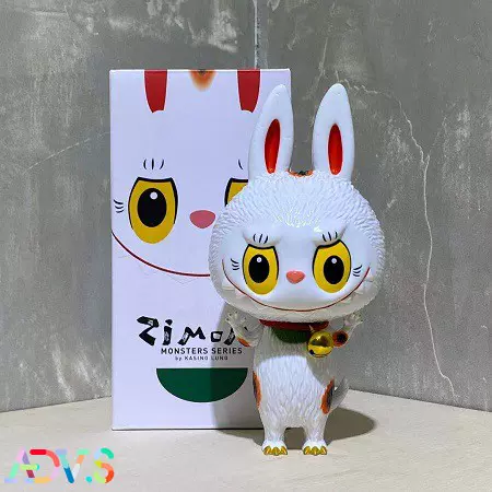 现货HOW2WORK 龙家昇ZIMOMO 白色招财猫2019上海STS限定版-Taobao